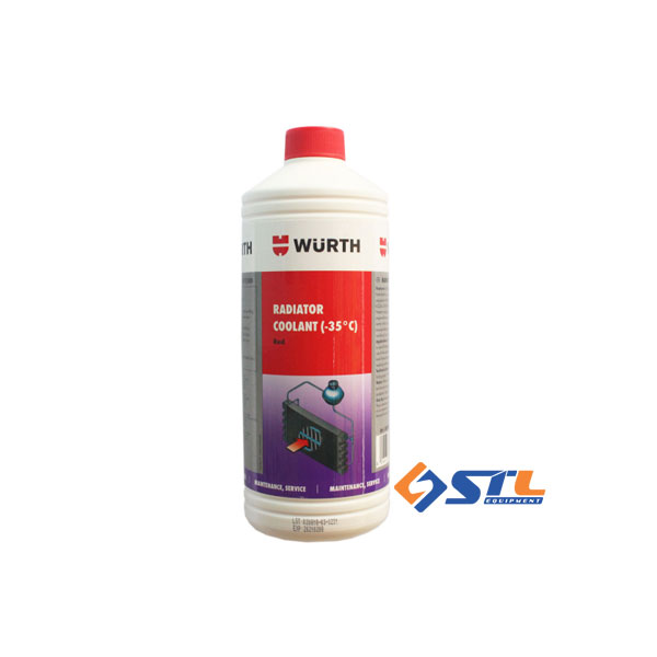 dung dich lam mat dong co wurth radiator coolant